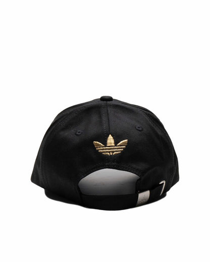 Topi Adidas Baseball Cap Black Gold Logo - 90002