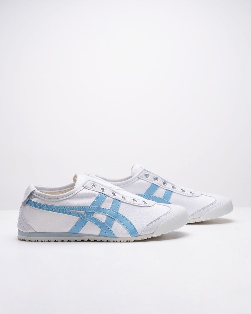 Sepatu Wanita Onitsuka Tiger Mexico 66 Slip On-White/Blue-14095