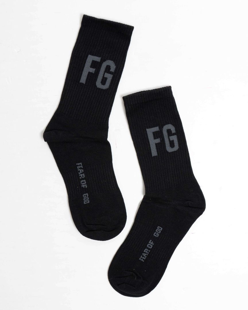 Kaus Kaki Fear Of GOD Sock Long - Black - 50002