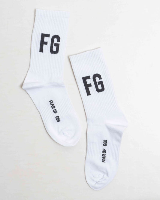 Kaus Kaki Fear Of GOD Sock Long - White - 50001