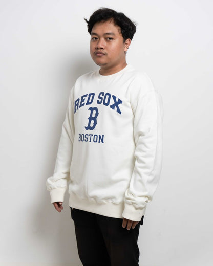 Sweater Crawneck Red Sox Boston White - 62928