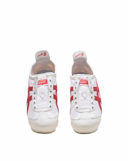 Sepatu Wanita Onit Tiger 66 Slip On-White Red - 14231