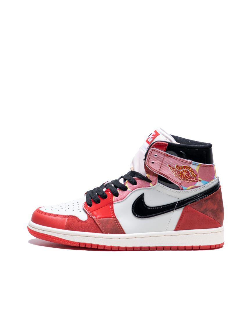 Sepatu Pria Jordan 1 Retro High OG Spider-Man Across the Spider-Verse University Red/Black/red - 14198