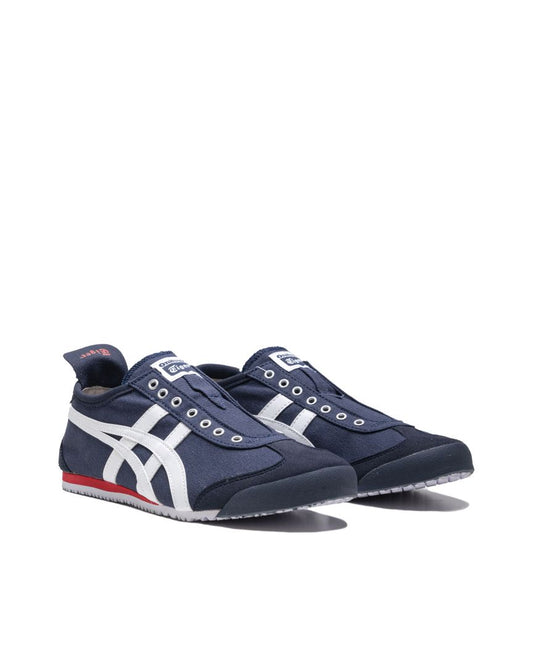 Sepatu Pria Wanita Unisex Onitsuka Tiger Mexico 66 Slip On-Navy/White-Red - 13728