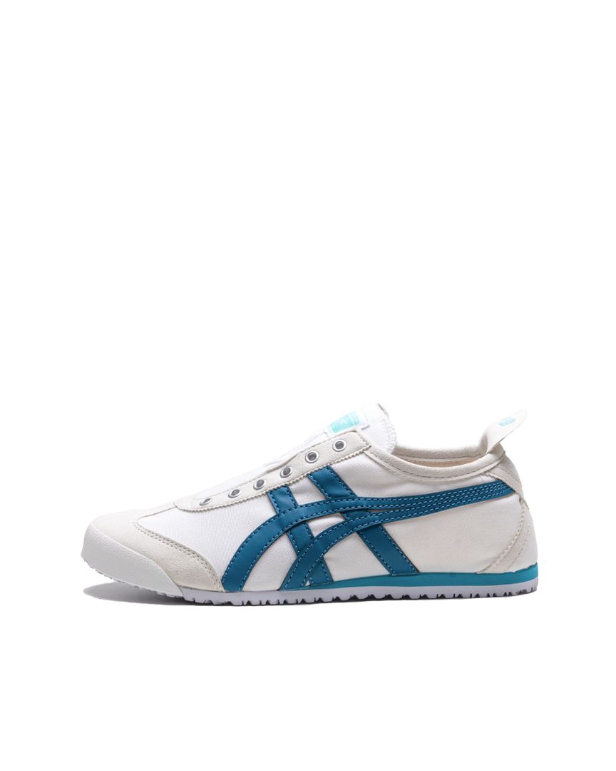 Sepatu Wanita Onitsuka Tiger Mexico 66 Slip On-White/Blue - 14200